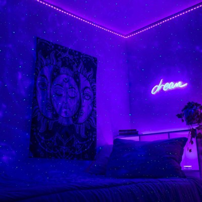 LED Galaxy Projector Laser Star Lights with Remote Black - West & Arrow: USB-Powered, Sound Reactive
