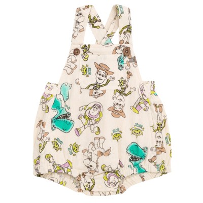 Disney Toy Story Baby Cotton Gauze Matching Family Short Overalls Newborn to Infant