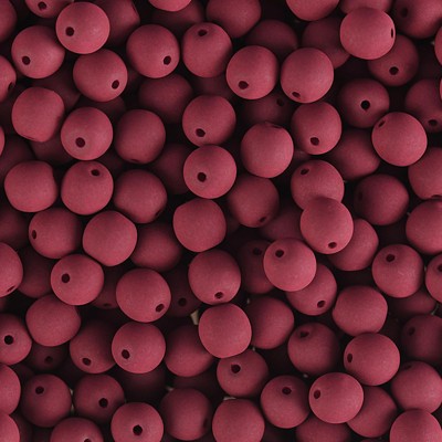 John Bead 90pcs Czech Glass 6mm White Alabaster Velvet Maroon Brown Color Round Bead Strands