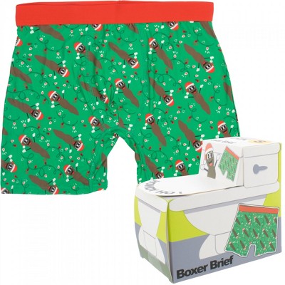 Mens South Park Mr. Hanky Santa Hat Boxer Briefs in Toilet Box