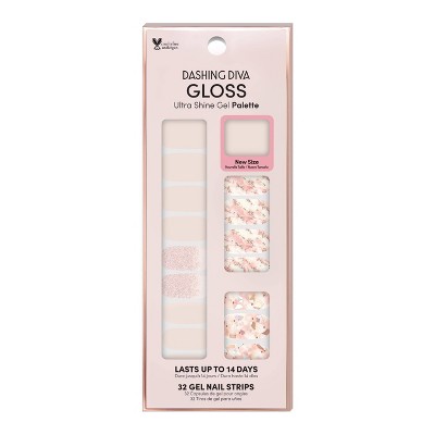 Dashing Diva Gloss Palette Gel Nail Polish Strips - 32ct