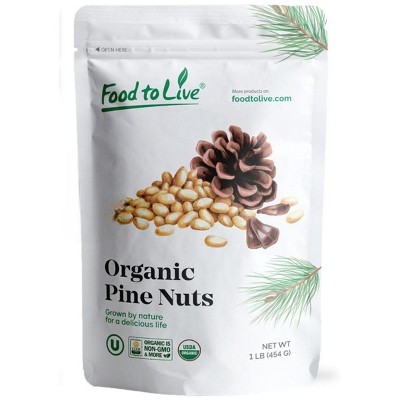 Organic Dry Roasted Pine Nuts with Himalayan Salt - by Food to Live