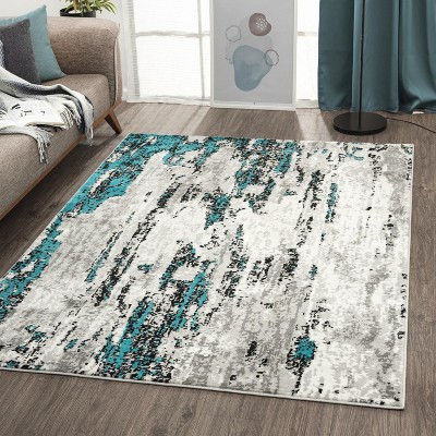 Luxe Weavers Modern Distressed Abstract Indoor Area Rug