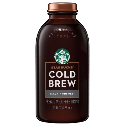 Starbucks Cold Brew Black Unsweetened - 11 fl oz Bottle
