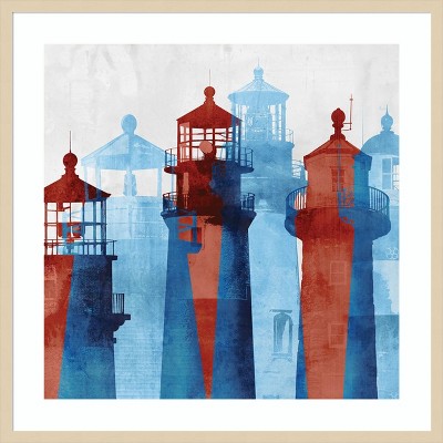 Amanti Art Lighthouse I  by Edward Selkirk Wood Framed Wall Art Print