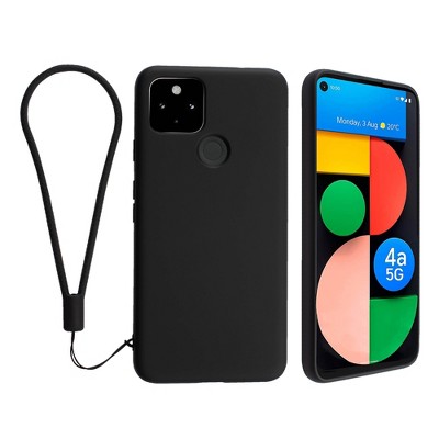 Insten Liquid Silicone Case For Google Pixel 4a 5G (2020)(NOT For Pixel 4a) Soft Microfiber Full Body Protective Cover