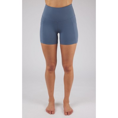 90 Degree By Reflex Womens Lux Tribeca 5" High Waist Side Pocket Bike Short