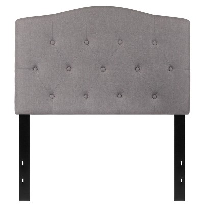 Emma and Oliver Arched Button Tufted Upholstered Headboard