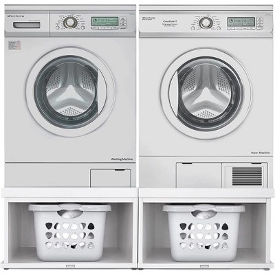 Ivation Wooden Elevation Laundry Pedestal for Washer/Dryer Machine