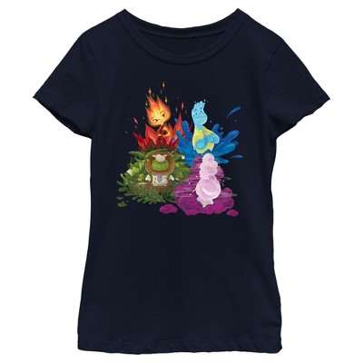 Girl's Elemental Four Element Friends T-Shirt