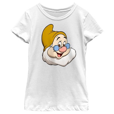 Girl's Snow White and the Seven Dwarves Doc's Face T-Shirt