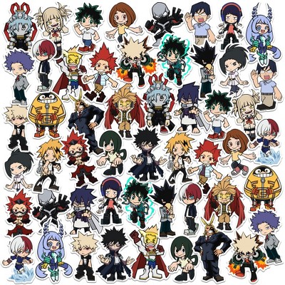 My Hero Academia Chibi 50ct Vinyl Large Deluxe Stickers Variety Pack