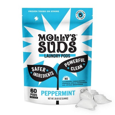 Molly's Suds Peppermint Laundry Pods - 60ct