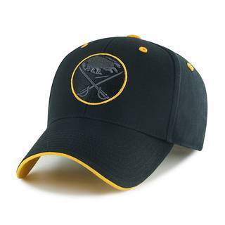NHL Buffalo Sabres Black Money Maker Snap Hat: Cotton Adjustable Team Logo Cap