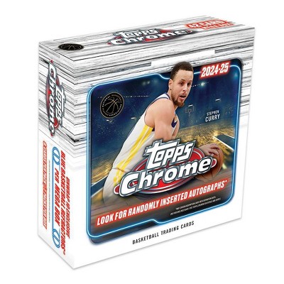 2024-25 Topps NBA Chrome Basketball Trading Card Mega Box