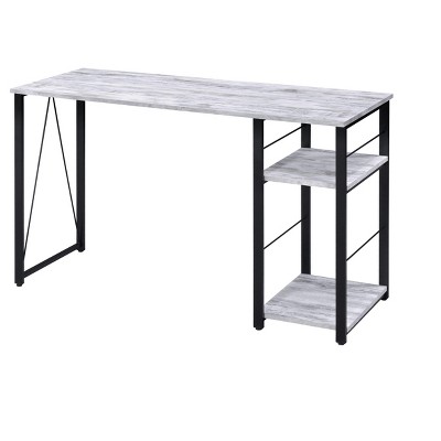 PAGED Computer Desk Modern Simple Office Desk with Wooden Desktop, X-Shaped Crossbar for Office and Study