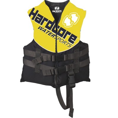 Hardcore Coast Guard type III PFD for youth child teen adult; Life vest flotation device; life jacket paddle vest