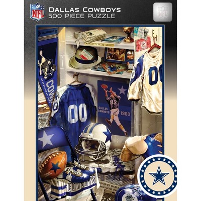 MasterPieces Dallas Cowboys Locker Room 500 Piece Jigsaw Puzzle - NFL Sports Memorabilia