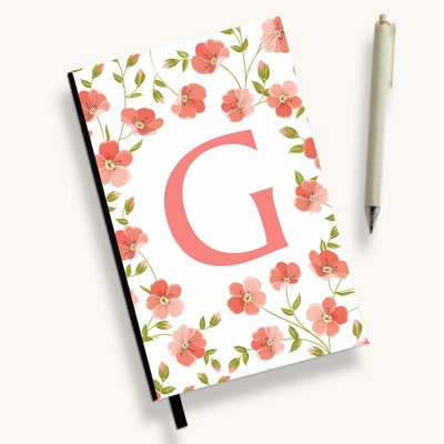 Personalization Mall Flowery Initial Personalized Journal