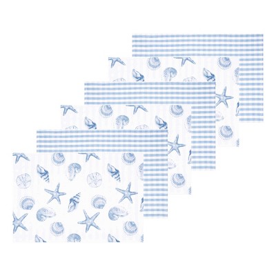 C&F Home Calming Seas Placemats Set of 6, 14" x 20"