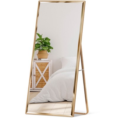 Best Choice Products 65x22in Full Length Mirror, Rectangular Beveled Wall Hanging & Leaning Floor Mirror