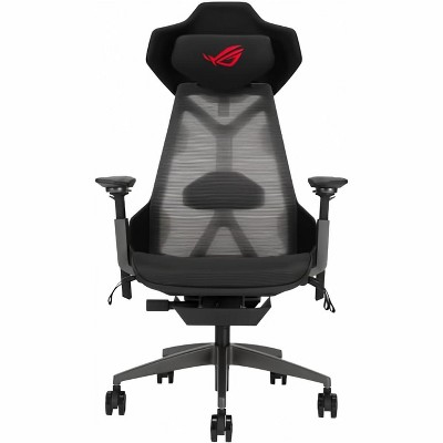 ASUS ROG Destrier Ergo Gaming Chair, Futuristic Cyborg Aesthetic, Versatile Seat Adjustments, Mobile Gaming Arm Support Mode, Acoustic Panel