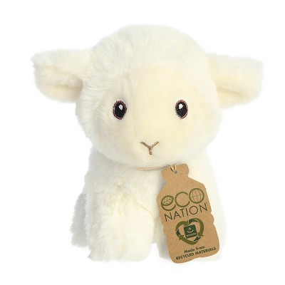 Aurora Mini Lamb Eco Nation Eco-Friendly Stuffed Animal White 4.5"