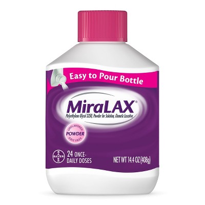 Miralax Gentle Constipation Relief without Harsh Side Effects Osmotic Laxative Powder