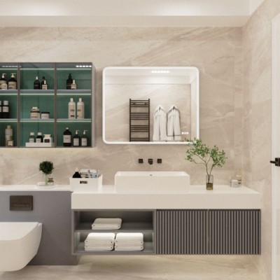 24 X 32 Rectangular Framed Dimmable Anti-Fog LED Wall Bathroom Vanity Mirror Lighted Mirror