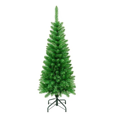 National Tree Company First Traditions Unlit Pencil Rowan Hinged Artificial Christmas Tree
