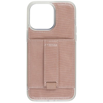 Walli Cases Pink Python Phone Case with Wallet and Finger Strap