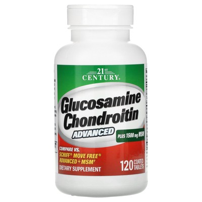 21st Century Glucosamine Chondroitin Advanced, 120 Coated Tablets