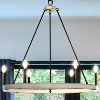 Urban Ambiance Luxury Modern Indoor Chandelier,  28-1/4''H x 30"W x 30''D,  Matte Black Finish, UHP4565