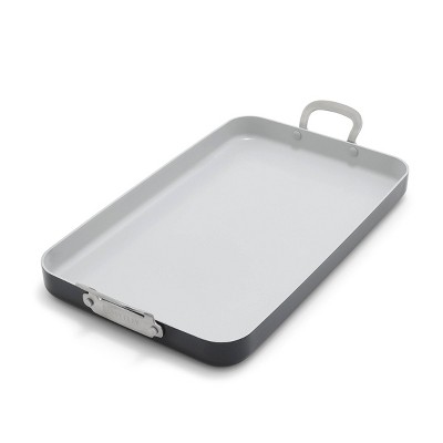 Bobby Flay by GreenPan 18"x11" Professional Ceramic Nonstick Double Burner Griddle