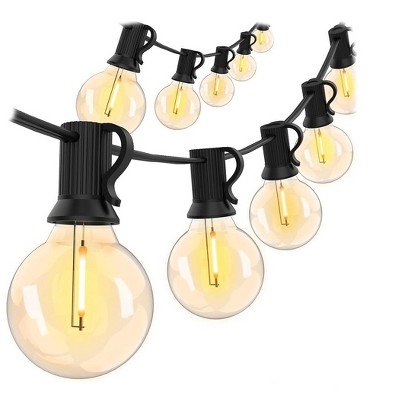 Itopfox Outdoor String Lights 200 FT with 104 Shatterproof LED Bulbs, Commercial Grade Waterproof Hanging Light for Bistro Backyard Cafe Market