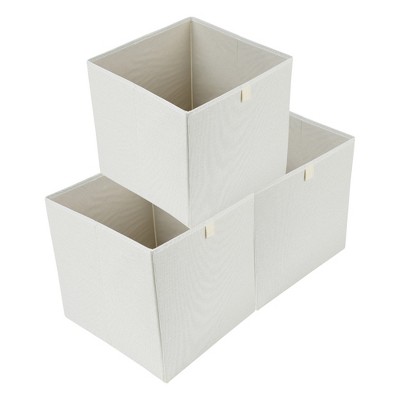 REGALWOVEN Fabric Collapsible Lightweight Open Storage Bins 13*13*13in 3 Pcs