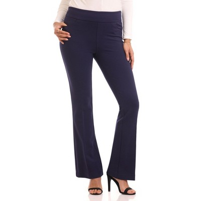 Rekucci Women's Secret Figure Pull On Knit Bootcut 5 Pocket Pant