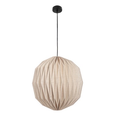 JONATHAN Y Vaughn 15.75" Modern Vintage Orb Honeycomb Shade LED Pendant Light