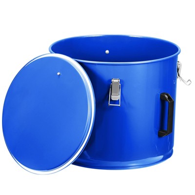 WhizMax Fryer Grease Bucket, Fryer Oil Bucket with Lid, Oil Disposal Caddy, Coated Carbon Steel Oil Filter Pot with Rust-Proof Coating