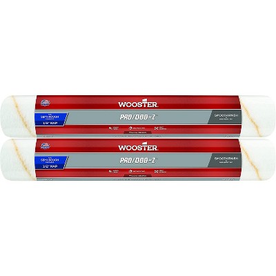 Wooster Genuine 18" Pro/Doo-Z 1/2" Nap Roller Cover 2-Pack, RR643-18-2PK