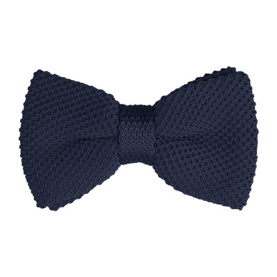 INSPIRE CHIC Men's Pre-Tied Adjustable Strap Solid Color Knitted Bow Ties