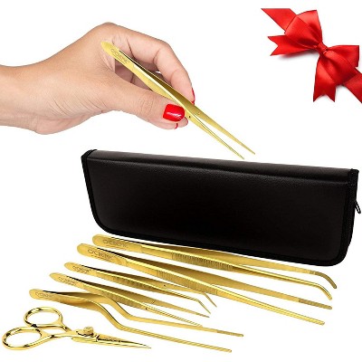 O'Creme Set of Culinary Tweezer Tongs - Set of 6