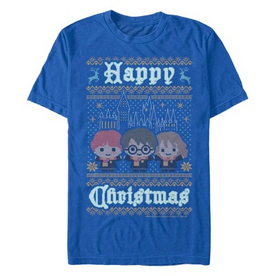 Men's Harry Potter Main Trio Ugly Sweater T-Shirt