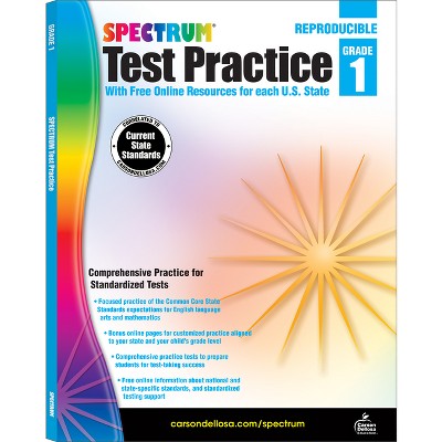 Spectrum Test Practice, Grade 1 - by  Spectrum & Carson Dellosa Education (Paperback)
