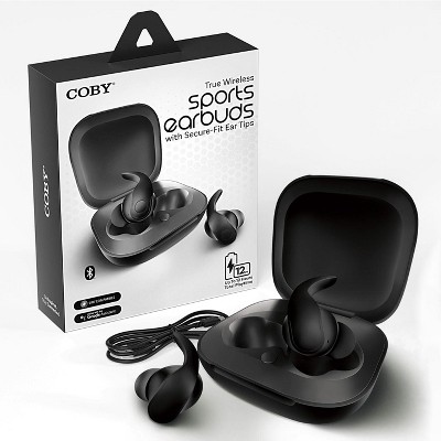 Coby Mini Sports True Wireless Earbuds with Secure Tips