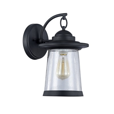Chloe Lighting Linon Transitional 1 Light Black Outdoor Wall Sconce 13" Height