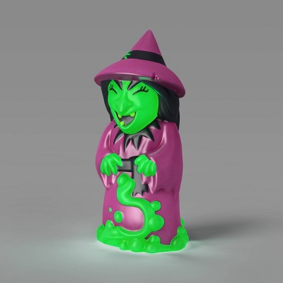 18" Blow Mold Magic Witch Halloween Decorative Prop Green - Hyde and EEK! Boutique™