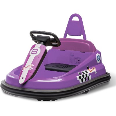 Baby Bumper Car, 6V Electric Ride On Car with 360° Spin for 3-6 Years, 2-Speeds, Lights, Safety Belts, Toddler Bumper Car for Boys Girls