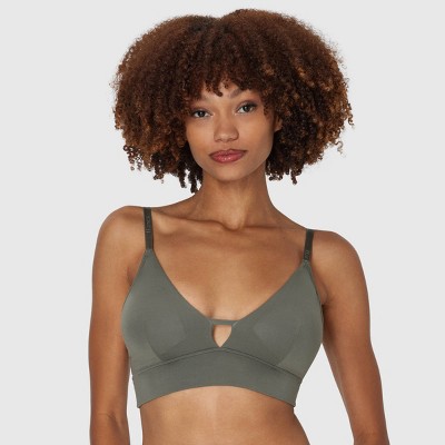 Hanes Originals Women's SuperSoft Longline Triangle Bra MHOT10