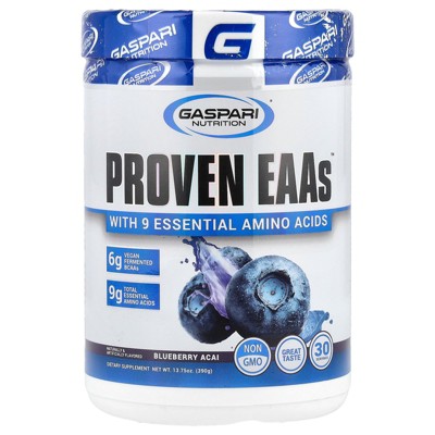 Gaspari Nutrition Proven EAAs™ with 9 Essential Amino Acids, Blueberry Acai, 13.75 oz (390 g)